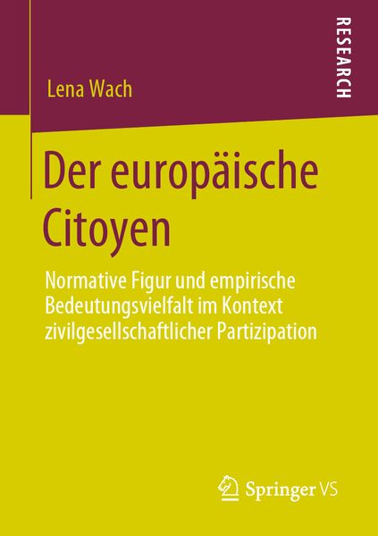Produktbild: Der europ&auml;ische Citoyen