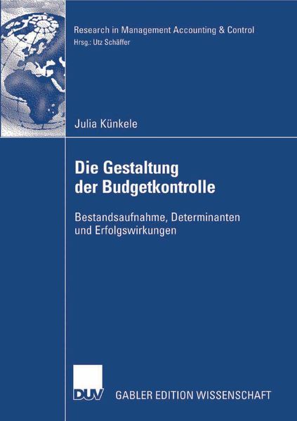 Produktbild: Die Gestaltung der Budgetkontrolle