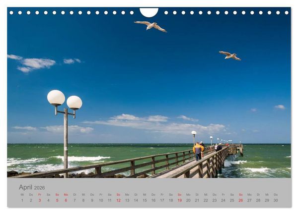 Produktbild: Ostsee, Fischland-Dar&szlig; (Wandkalender 2026 DIN A4 quer), CALVENDO Monatskalender