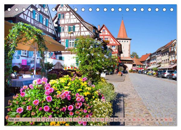 Produktbild: Historisches Gengenbach (Tischkalender 2026 DIN A5 quer), CALVENDO Monatskalender