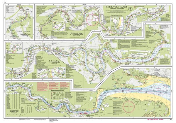 Produktbild: C2 The River Thames, Imray Chart