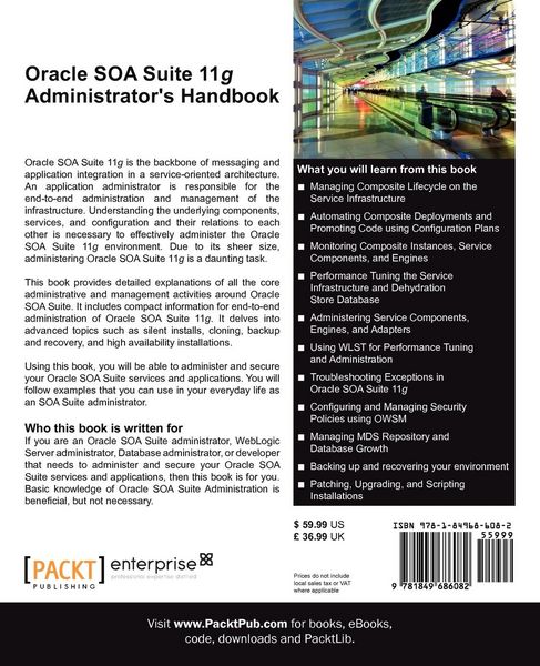 Produktbild: Oracle Soa Suite 11g Administrator's Handbook