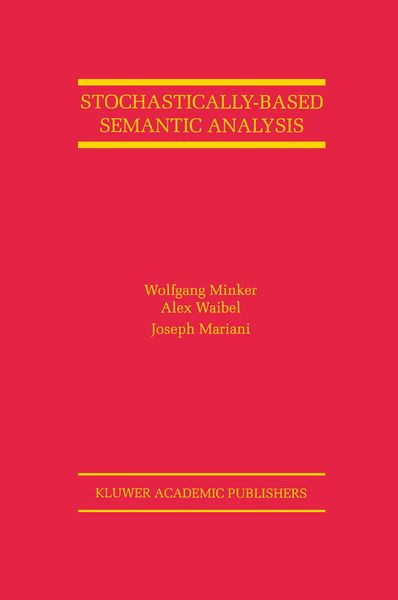 Produktbild: Stochastically-Based Semantic Analysis