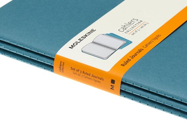 Produktbild: Moleskine Cahier Large/A5, 3er Set, Liniert, Lebhaftes Blau