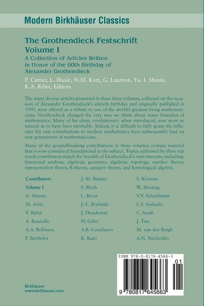 Produktbild: The Grothendieck Festschrift, Volume I