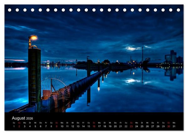 Produktbild: Bremen bei Nacht (Tischkalender 2026 DIN A5 quer), CALVENDO Monatskalender