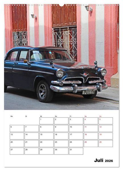 Produktbild: KARIBIK Oldtimer auf Kuba (Wandkalender 2026 DIN A2 hoch), CALVENDO Monatskalender