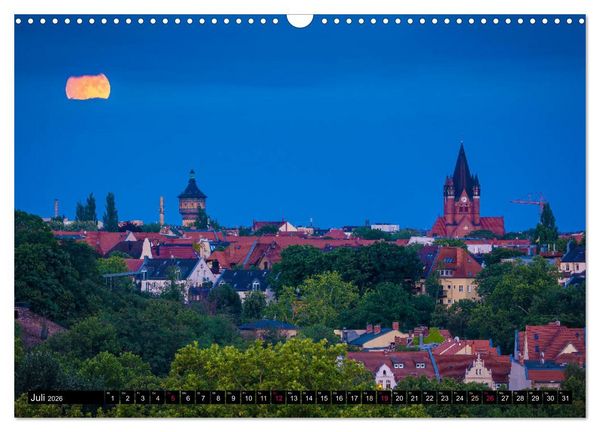 Produktbild: Halle-Luna - Monds&uuml;chtig in Halle-Saale (Wandkalender 2026 DIN A3 quer), CALVENDO Monatskalender
