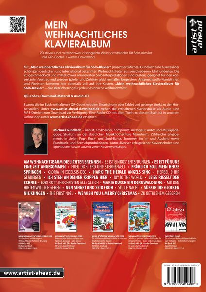 Produktbild: Mein weihnachtliches Klavieralbum f&uuml;r Solo-Klavier