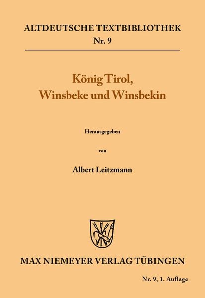 Produktbild: K&ouml;nig Tirol, Winsbeke und Winsbekin
