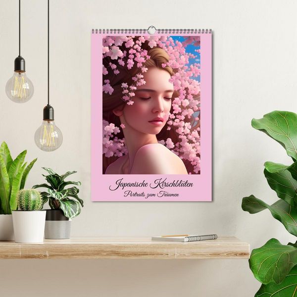 Produktbild: Japanische Kirschbl&uuml;ten - Portraits zum Tr&auml;umen (Wandkalender 2026 DIN A3 hoch), CALVENDO Monatskalender