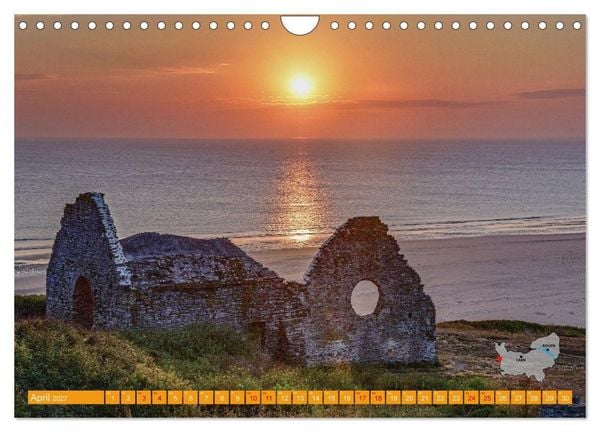 Produktbild: Die K&uuml;sten der Normandie vom Mont Saint-Michel bis &Eacute;tretat (Wandkalender 2027 DIN A4 quer), CALVENDO Monatskalender