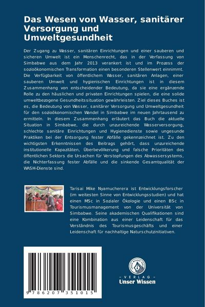 Produktbild: Das Wesen von Wasser, sanit&auml;rer Versorgung und Umweltgesundheit