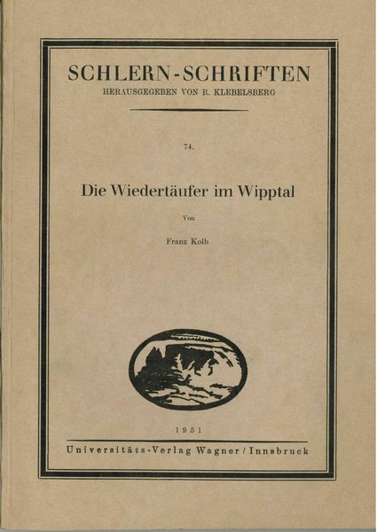 Produktbild: Die Wiedertäufer im Wipptal