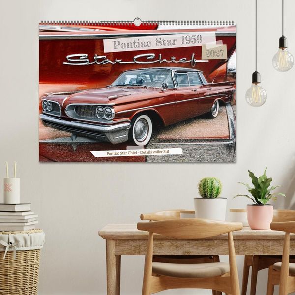 Produktbild: Pontiac Star Chief - Details voller Stil (Wandkalender 2027 DIN A2 quer), CALVENDO Monatskalender