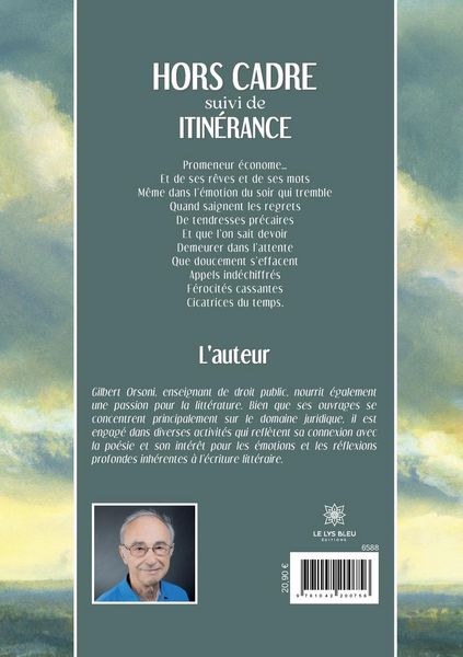 Produktbild: Gilbert Orsoni: Hors cadre suivi de itin&eacute;rance