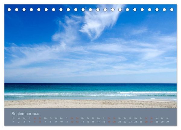 Produktbild: Tag am Meer (Tischkalender 2026 DIN A5 quer), CALVENDO Monatskalender