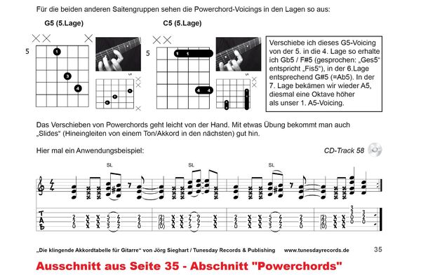 Produktbild: Die klingende Akkordtabelle f&uuml;r Gitarre - mit CD+ (Audio/Video)