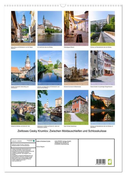 Produktbild: Zeitloses Cesky Krumlov. Zwischen Moldauschleifen und Schlosskulisse (Wandkalender 2027 DIN A2 hoch), CALVENDO Monatskalender