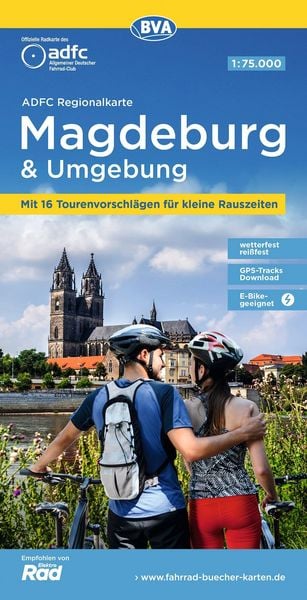 Produktbild: BVA ADFC Regionalkarte Magdeburg & Umgebung 1:75.000