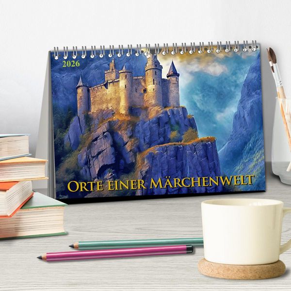 Produktbild: Orte einer M&auml;rchenwelt (Tischkalender 2026 DIN A5 quer), CALVENDO Monatskalender