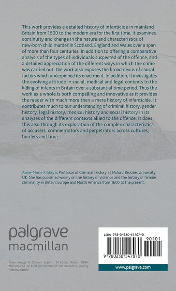 Produktbild: A History of Infanticide in Britain, c. 1600 to the Present