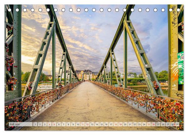 Produktbild: Frankfurt am Main Impressionen (Tischkalender 2026 DIN A5 quer), CALVENDO Monatskalender