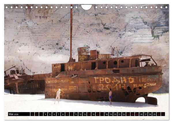 Produktbild: Schiffswracks - morbide Sch&ouml;nheiten (Wandkalender 2026 DIN A4 quer), CALVENDO Monatskalender