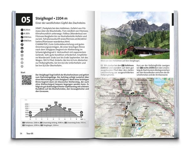 Produktbild: KOMPASS Wanderf&uuml;hrer Dachstein-Tauern Ost, 70 Touren mit Extra-Tourenkarte