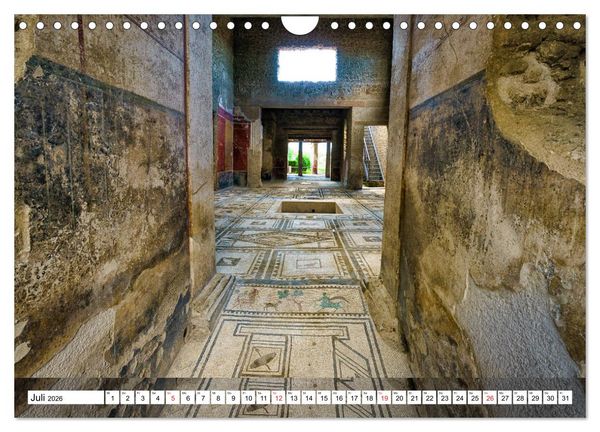 Produktbild: Versteinerte Stadt Pompeji (Wandkalender 2026 DIN A4 quer), CALVENDO Monatskalender