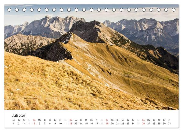 Produktbild: Bergpixel "kreuz und quer durch die Alpen" (Tischkalender 2026 DIN A5 quer), CALVENDO Monatskalender