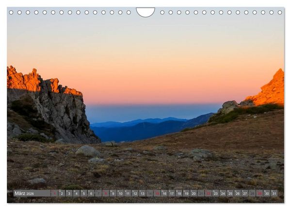 Produktbild: Korsika - Weitwanderweg GR 20 (Wandkalender 2026 DIN A4 quer), CALVENDO Monatskalender
