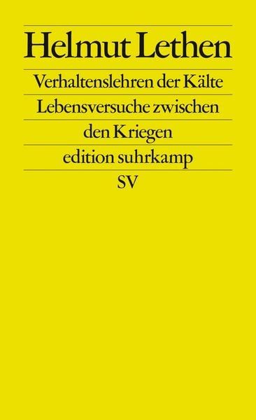 Produktbild: Verhaltenslehren der Kälte