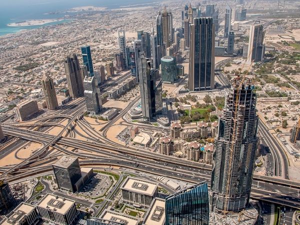 Produktbild: CALVENDO Puzzle Blick vom Burj Khalifa | 1000 Teile Lege-Gr&ouml;&szlig;e 64x48cm Foto-Puzzle f&uuml;r gl&uuml;ckliche Stunden
