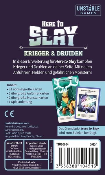 Tee Turtle - Here to Slay - Krieger & Druiden