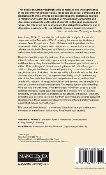 Produktbild: Anarchism, 1914-18