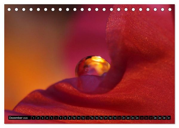 Produktbild: Wassertropfen - Diamanten des Lebens (Tischkalender 2026 DIN A5 quer), CALVENDO Monatskalender