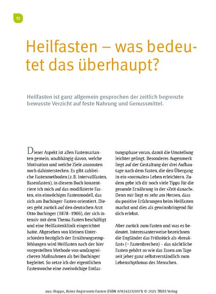 Produktbild: Keine Angst vorm Fasten