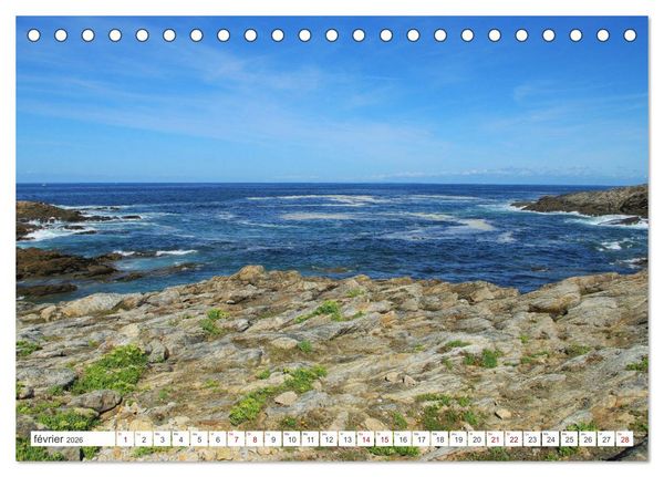 Produktbild: Quiberon C&ocirc;t&eacute; sauvage (Calendrier de bureau 2026 DIN A5 vertical), CALVENDO calendrier mensuel