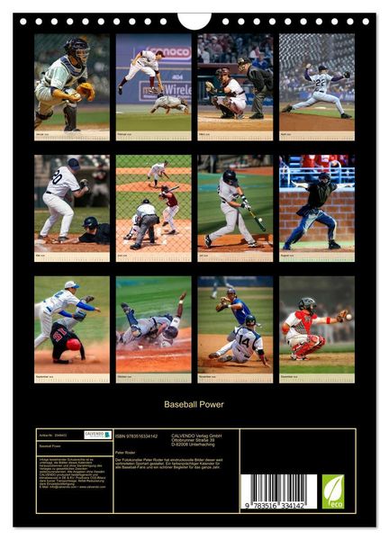 Produktbild: Baseball Power (Wandkalender 2026 DIN A4 hoch), CALVENDO Monatskalender