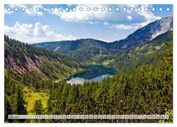 Produktbild: &Ouml;sterreich Berg und See (Tischkalender 2026 DIN A5 quer), CALVENDO Monatskalender