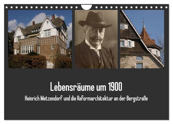 Produktbild: Lebensr&auml;ume um 1900 (Wandkalender 2026 DIN A4 quer), CALVENDO Monatskalender