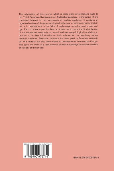 Produktbild: Progress in Radiopharmacology 3