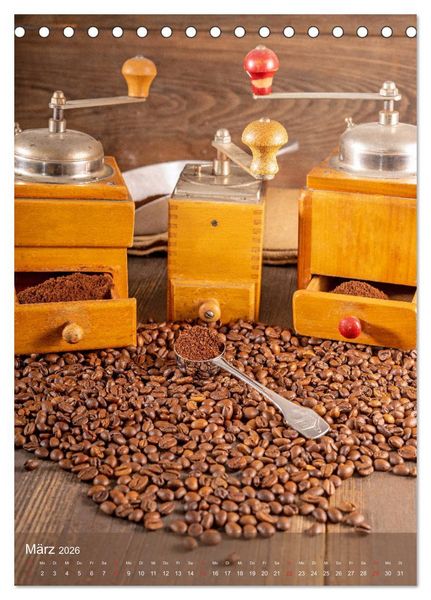 Produktbild: Kaffee f&uuml;r ein Genusserlebnis (Tischkalender 2026 DIN A5 hoch), CALVENDO Monatskalender