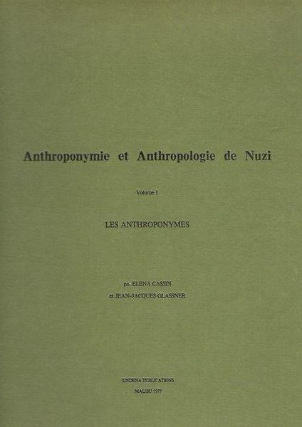 Produktbild: Anthroponymie et Anthropologie de Nuzi, Volume 1