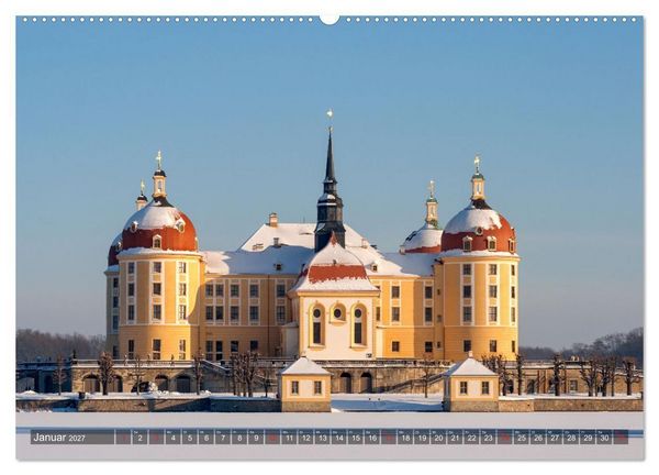 Produktbild: Moritzburg mit Schlossansichten (Wandkalender 2027 DIN A2 quer), CALVENDO Monatskalender