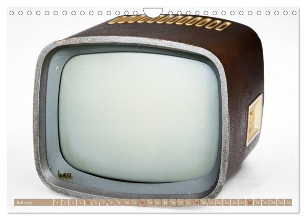 Produktbild: Fernseher der 1950er bis 70er Jahre: In die R&ouml;hre geguckt (Wandkalender 2026 DIN A4 quer), CALVENDO Monatskalender