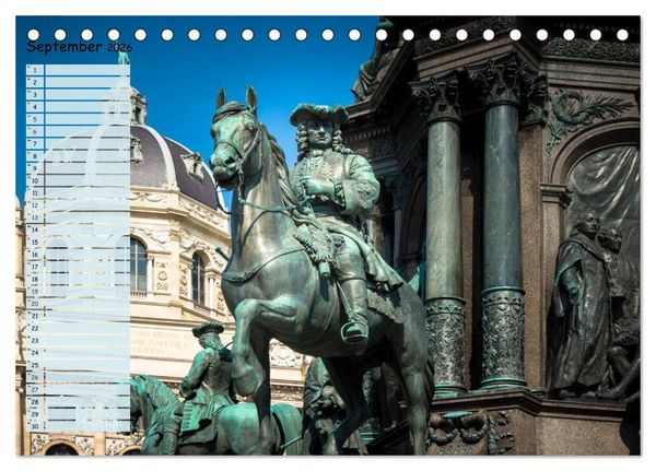 Produktbild: Wien f&uuml;r Liebhaber und Interessierte (Tischkalender 2026 DIN A5 quer), CALVENDO Monatskalender