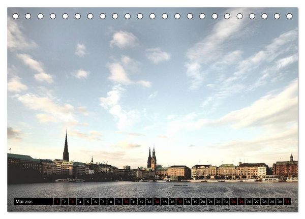 Produktbild: Hamburg - die sch&ouml;nste Stadt der Welt (Tischkalender 2026 DIN A5 quer), CALVENDO Monatskalender