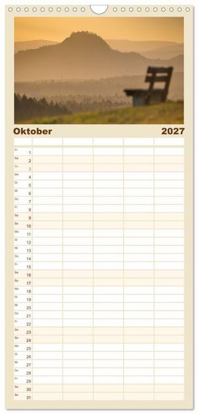 Produktbild: Familienplaner 2027 - HEGAUBERGE mit 5 Spalten (Wandkalender, 21 x 45 cm) CALVENDO